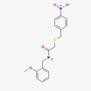 N-(2-methoxybenzyl)-2-[(4-nitrobenzyl)thio]acetamide