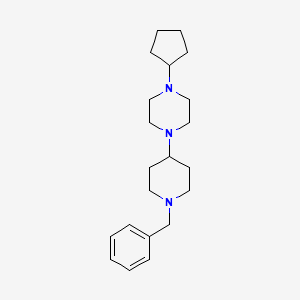 1-(1-benzyl-4-piperidinyl)-4-cyclopentylpiperazine