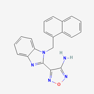 4-[1-(1-naphthylmethyl)-1H-benzimidazol-2-yl]-1,2,5-oxadiazol-3-amine