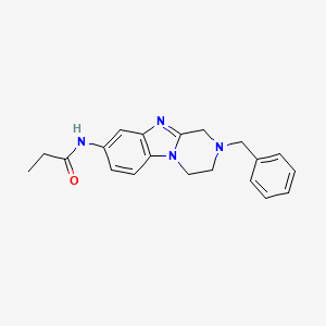 N-(2-benzyl-1,2,3,4-tetrahydropyrazino[1,2-a]benzimidazol-8-yl)propanamide