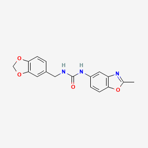 N-(1,3-benzodioxol-5-ylmethyl)-N'-(2-methyl-1,3-benzoxazol-5-yl)urea