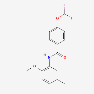 4-(difluoromethoxy)-N-(2-methoxy-5-methylphenyl)benzamide