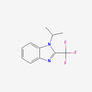 molecular formula C11H11F3N2 B5757866 1-isopropyl-2-(trifluoromethyl)-1H-benzimidazole 