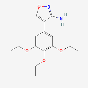 molecular formula C15H20N2O4 B5757885 4-(3,4,5-triethoxyphenyl)-3-isoxazolamine 