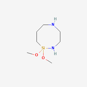 molecular formula C7H18N2O2Si B575792 2,2-二甲氧基-1,6,2-二氮杂硅烷 CAS No. 182008-07-7