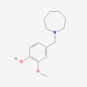 molecular formula C14H21NO2 B5757943 4-(1-azepanylmethyl)-2-methoxyphenol 
