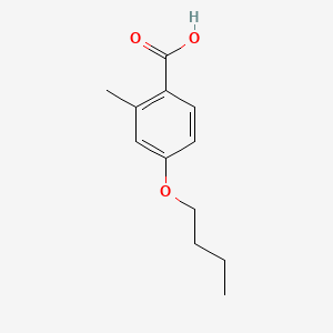 molecular formula C12H16O3 B575797 4-Butoxy-2-methylbenzoic acid CAS No. 175153-56-7