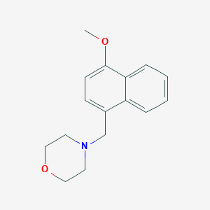 molecular formula C16H19NO2 B5757970 4-[(4-methoxy-1-naphthyl)methyl]morpholine 