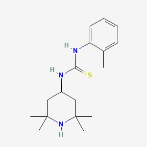 molecular formula C17H27N3S B5757981 N-(2-methylphenyl)-N'-(2,2,6,6-tetramethyl-4-piperidinyl)thiourea 