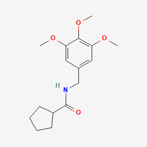 molecular formula C16H23NO4 B5757999 N-(3,4,5-trimethoxybenzyl)cyclopentanecarboxamide 