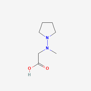 molecular formula C7H14N2O2 B575800 2-(Methyl(pyrrolidin-1-yl)amino)acetic acid CAS No. 161975-85-5