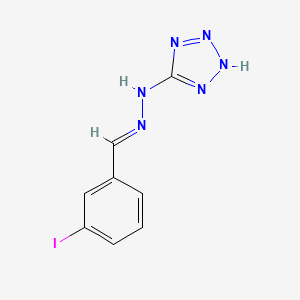 molecular formula C8H7IN6 B5758030 3-iodobenzaldehyde 1H-tetrazol-5-ylhydrazone 