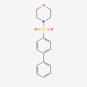 molecular formula C16H17NO3S B5758070 4-(4-biphenylylsulfonyl)morpholine 