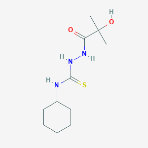 N-cyclohexyl-2-(2-hydroxy-2-methylpropanoyl)hydrazinecarbothioamide