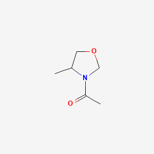 molecular formula C6H11NO2 B575812 1-(4-Methyloxazolidin-3-yl)ethanone CAS No. 175553-68-1