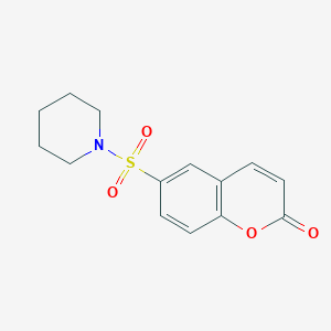 molecular formula C14H15NO4S B5758129 6-(piperidin-1-ylsulfonyl)-2H-chromen-2-one CAS No. 105125-37-9
