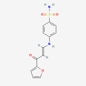 molecular formula C13H12N2O4S B5758163 4-{[3-(2-furyl)-3-oxo-1-propen-1-yl]amino}benzenesulfonamide 