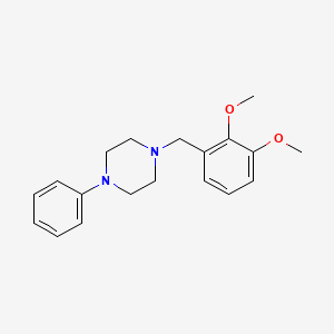 molecular formula C19H24N2O2 B5758174 1-(2,3-dimethoxybenzyl)-4-phenylpiperazine CAS No. 5264-13-1