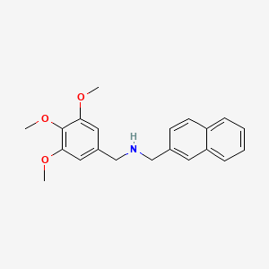 molecular formula C21H23NO3 B5758197 (2-naphthylmethyl)(3,4,5-trimethoxybenzyl)amine 