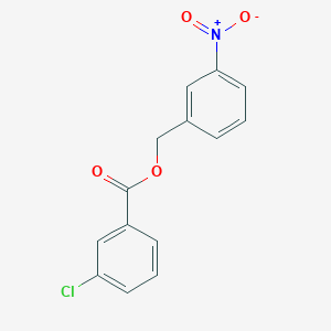 molecular formula C14H10ClNO4 B5758203 3-nitrobenzyl 3-chlorobenzoate 