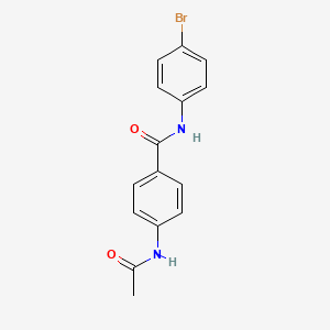 molecular formula C15H13BrN2O2 B5758224 4-(acetylamino)-N-(4-bromophenyl)benzamide 