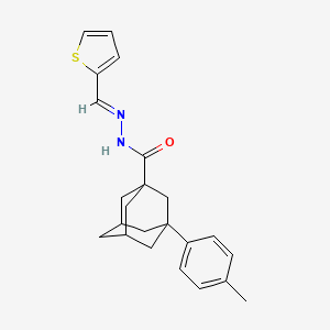 molecular formula C23H26N2OS B5758267 3-(4-methylphenyl)-N'-(2-thienylmethylene)-1-adamantanecarbohydrazide 