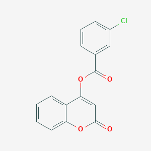 molecular formula C16H9ClO4 B5758283 2-oxo-2H-chromen-4-yl 3-chlorobenzoate 