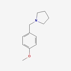 molecular formula C12H17NO B5758287 1-(4-甲氧基苄基)吡咯烷 CAS No. 122439-15-0
