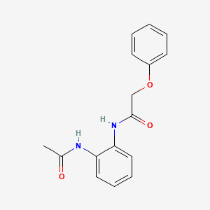 molecular formula C16H16N2O3 B5758291 N-[2-(acetylamino)phenyl]-2-phenoxyacetamide 