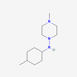 molecular formula C12H25N3 B5758298 4-methyl-N-(4-methylcyclohexyl)-1-piperazinamine 