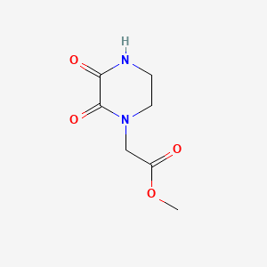 molecular formula C7H10N2O4 B575830 Methyl (2,3-dioxopiperazin-1-YL)acetate CAS No. 179416-28-5