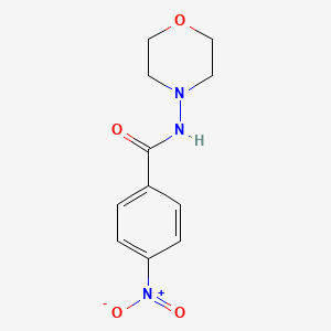 molecular formula C11H13N3O4 B5758315 N-morpholin-4-yl-4-nitrobenzamide CAS No. 416888-41-0