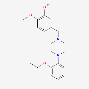 molecular formula C20H26N2O3 B5758321 5-{[4-(2-ethoxyphenyl)-1-piperazinyl]methyl}-2-methoxyphenol 