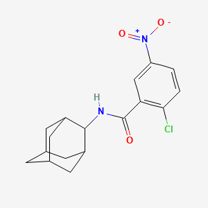 molecular formula C17H19ClN2O3 B5758353 N-2-adamantyl-2-chloro-5-nitrobenzamide 