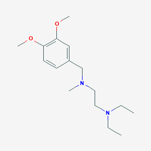 molecular formula C16H28N2O2 B5758359 N-(3,4-dimethoxybenzyl)-N',N'-diethyl-N-methyl-1,2-ethanediamine 