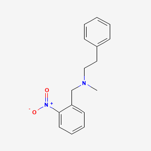 molecular formula C16H18N2O2 B5758397 N-methyl-N-(2-nitrobenzyl)-2-phenylethanamine 