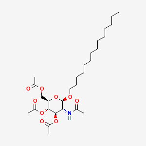 B575842 Tetradecyl 2-acetamido-2-deoxy-3,4,6-tri-O-acetyl-b-D-glucopyranoside CAS No. 173725-25-2
