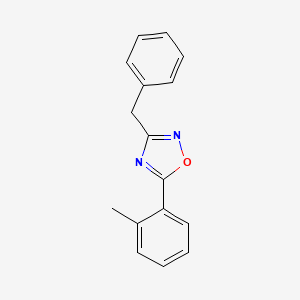 molecular formula C16H14N2O B5758474 3-benzyl-5-(2-methylphenyl)-1,2,4-oxadiazole 