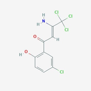 molecular formula C10H7Cl4NO2 B5758484 3-amino-4,4,4-trichloro-1-(5-chloro-2-hydroxyphenyl)-2-buten-1-one 