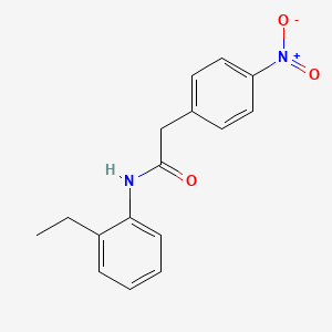 molecular formula C16H16N2O3 B5758513 N-(2-ethylphenyl)-2-(4-nitrophenyl)acetamide 