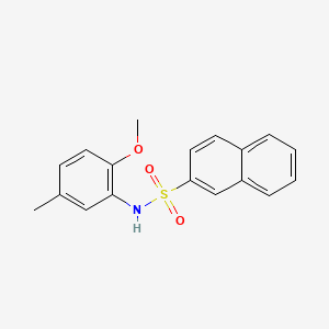 molecular formula C18H17NO3S B5758514 N-(2-methoxy-5-methylphenyl)-2-naphthalenesulfonamide 