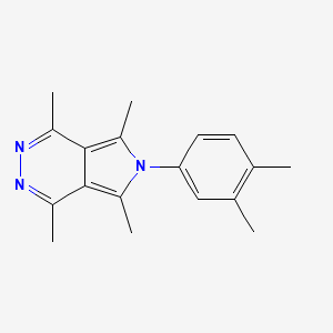 molecular formula C18H21N3 B5758521 6-(3,4-dimethylphenyl)-1,4,5,7-tetramethyl-6H-pyrrolo[3,4-d]pyridazine 