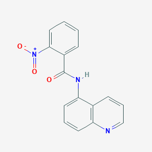 molecular formula C16H11N3O3 B5758528 2-nitro-N-5-quinolinylbenzamide 