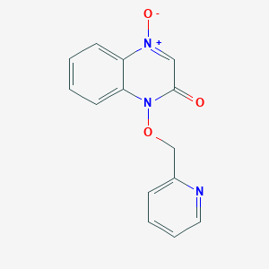 molecular formula C14H11N3O3 B5758532 1-(2-pyridinylmethoxy)-2(1H)-quinoxalinone 4-oxide 