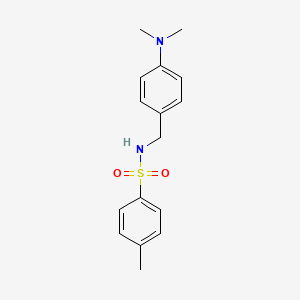 molecular formula C16H20N2O2S B5758553 N-[4-(二甲氨基)苄基]-4-甲基苯磺酰胺 