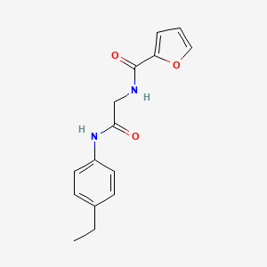 molecular formula C15H16N2O3 B5758559 N-{2-[(4-ethylphenyl)amino]-2-oxoethyl}-2-furamide CAS No. 959240-63-2