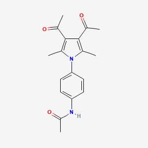 molecular formula C18H20N2O3 B5758574 N-[4-(3,4-diacetyl-2,5-dimethyl-1H-pyrrol-1-yl)phenyl]acetamide CAS No. 112086-84-7