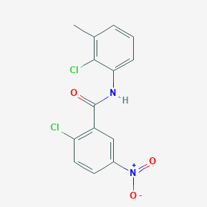 2-chloro-N-(2-chloro-3-methylphenyl)-5-nitrobenzamide