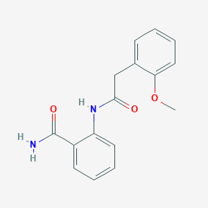 molecular formula C16H16N2O3 B5758614 2-{[(2-methoxyphenyl)acetyl]amino}benzamide 