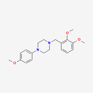 molecular formula C20H26N2O3 B5758623 1-(2,3-dimethoxybenzyl)-4-(4-methoxyphenyl)piperazine 